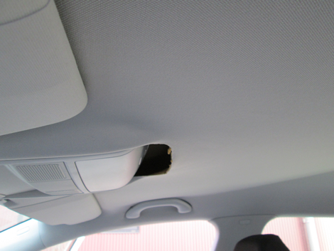 フォルクスワーゲン　GOLF6　天井張替え 施工前