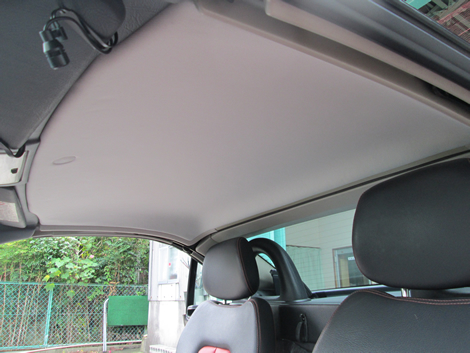 ベンツ　SLK230　天井張替え 施工後