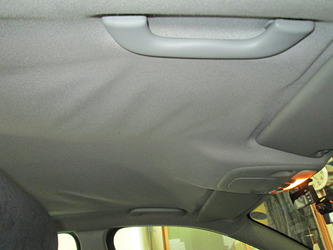 ジャガー X-TYPE 天井張り替ええ 施工前