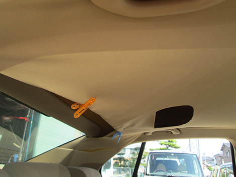 フォルクスワーゲン ジェッタ 天井張り替え 施工前